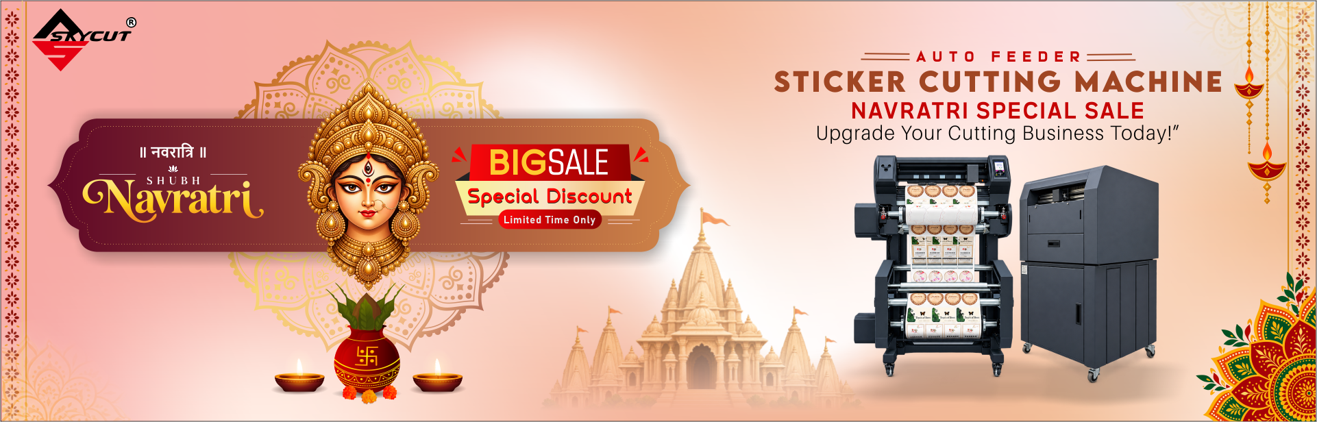 Navratri Special Sale - Auto Feeder Sticker Cutting Machine